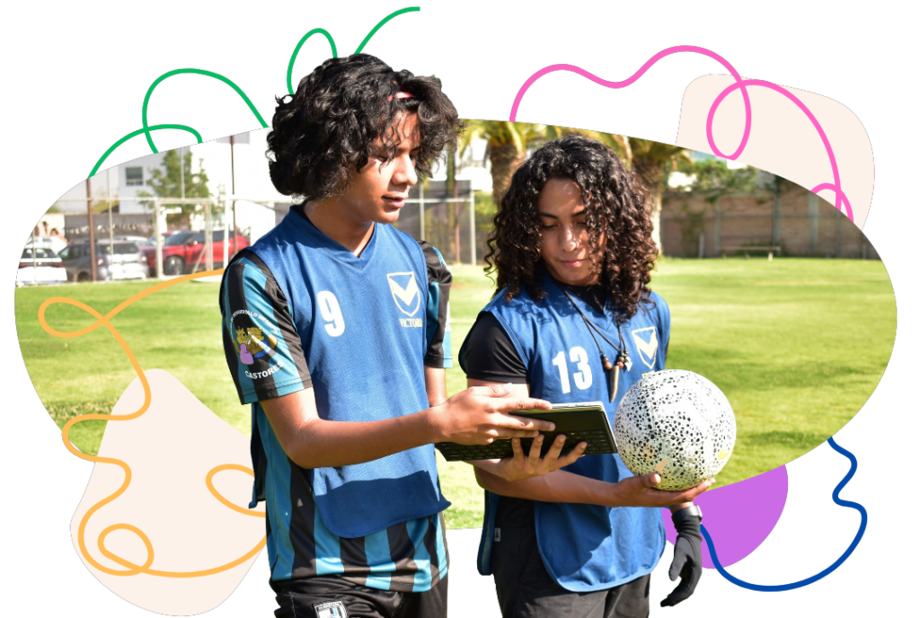 Two Victoria Prepa Online athletes taking some time off soccer to study online